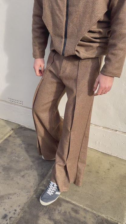 Wool + Cashmere Pleated trousers